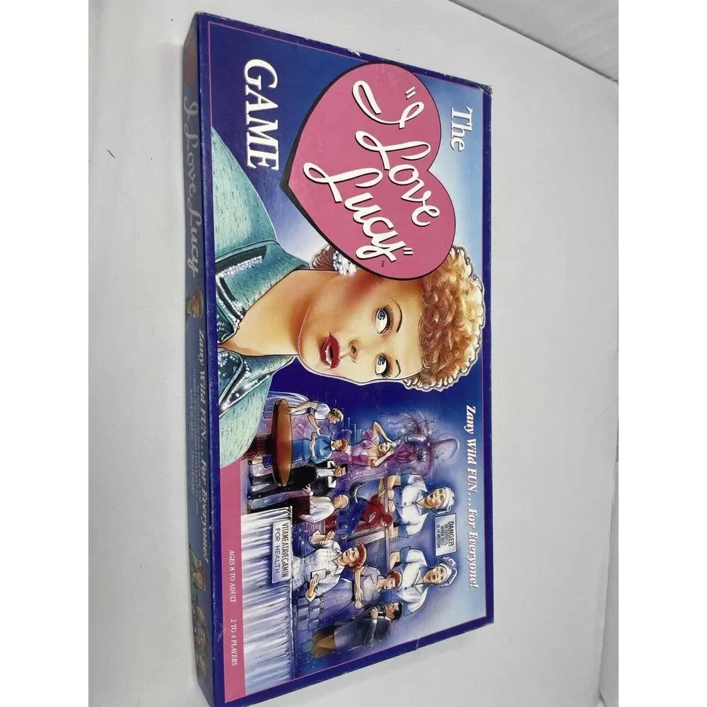 Vintage I Love Lucy Board Game Zany Wild Fun Talicor (1990) COMPLETE